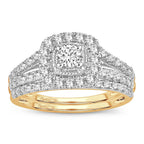 14K 1.00CT DIAMOND BRIDAL RING - Johnny Dang & Co