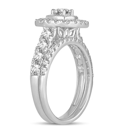 14K 1.50CT DIAMOND BRIDAL RING - Johnny Dang & Co