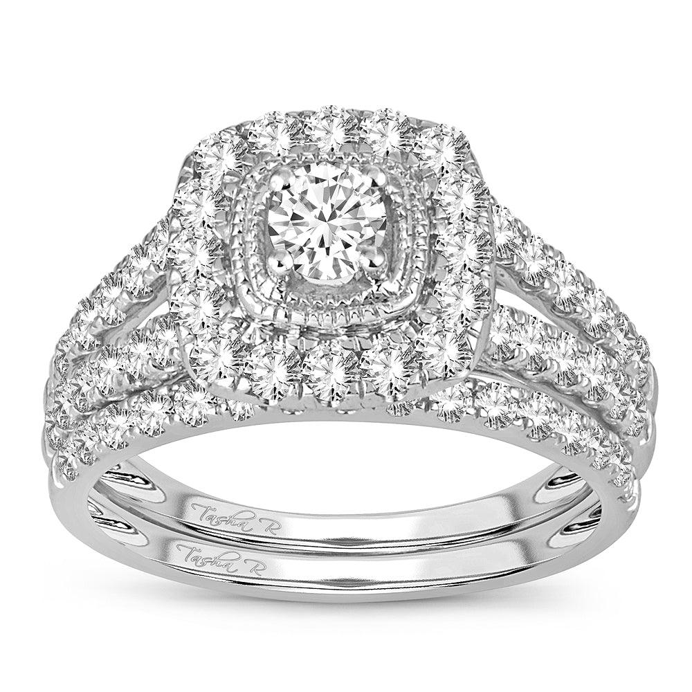 14K 1.50CT DIAMOND BRIDAL RING - Johnny Dang & Co