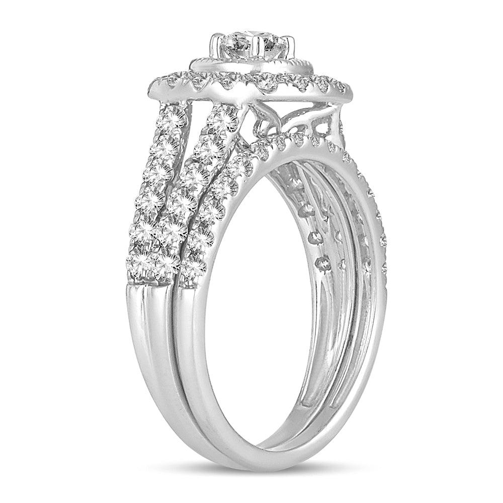 14K 1.50CT DIAMOND BRIDAL RING - Johnny Dang & Co