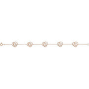 JDSP650102 -14K Rose Floral-Inspired Bracelet - Johnny Dang & Co