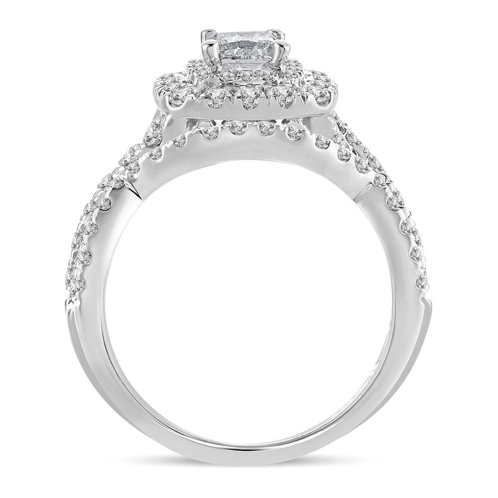 14K 1.51ct Diamond Bridal Ring - Johnny Dang & Co