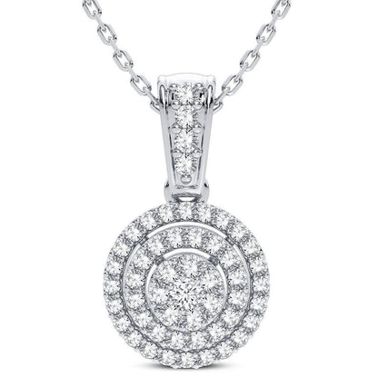 14K 0.25CT DIAMOND PENDANT - Johnny Dang & Co