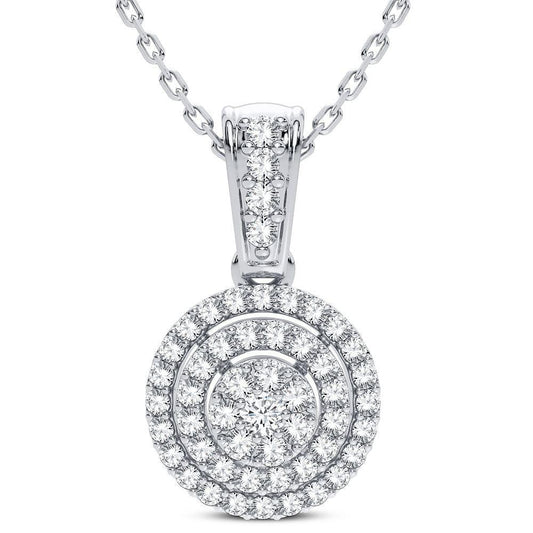 14K 0.25CT DIAMOND PENDANT - Johnny Dang & Co