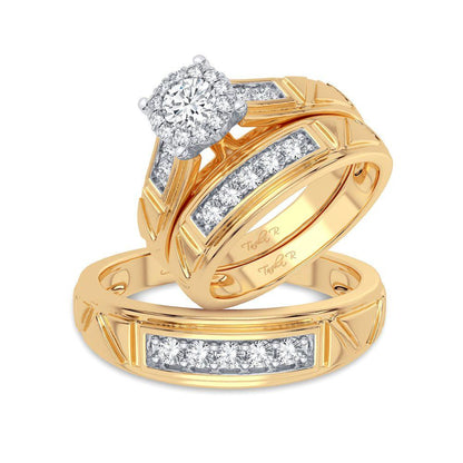 14K 0.78CT Diamond Trio Set - Johnny Dang & Co