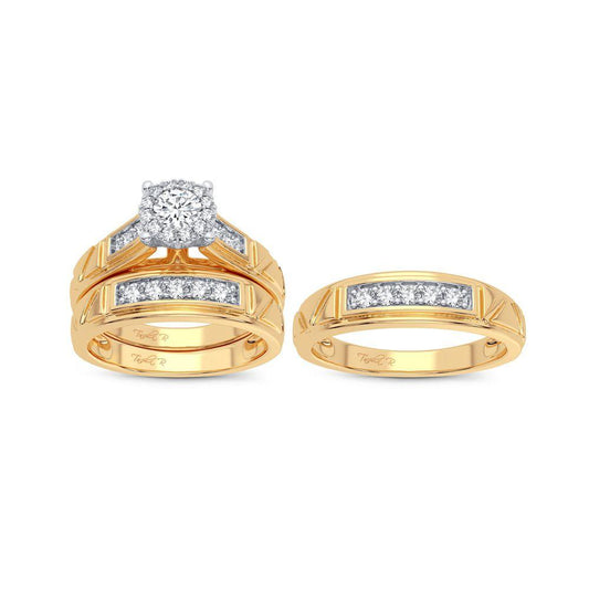 14K 0.78CT Diamond Trio Set - Johnny Dang & Co