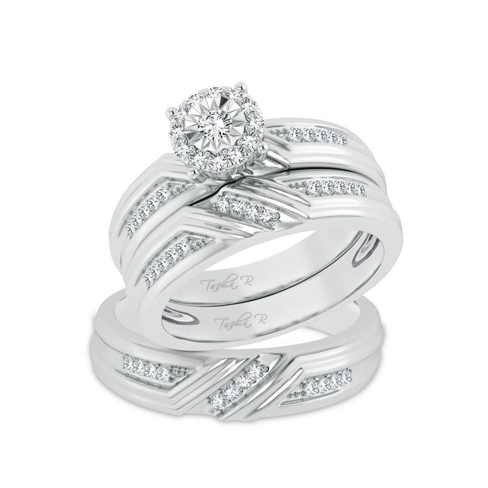 14K 0.43ct Diamond Trio Set - Johnny Dang & Co