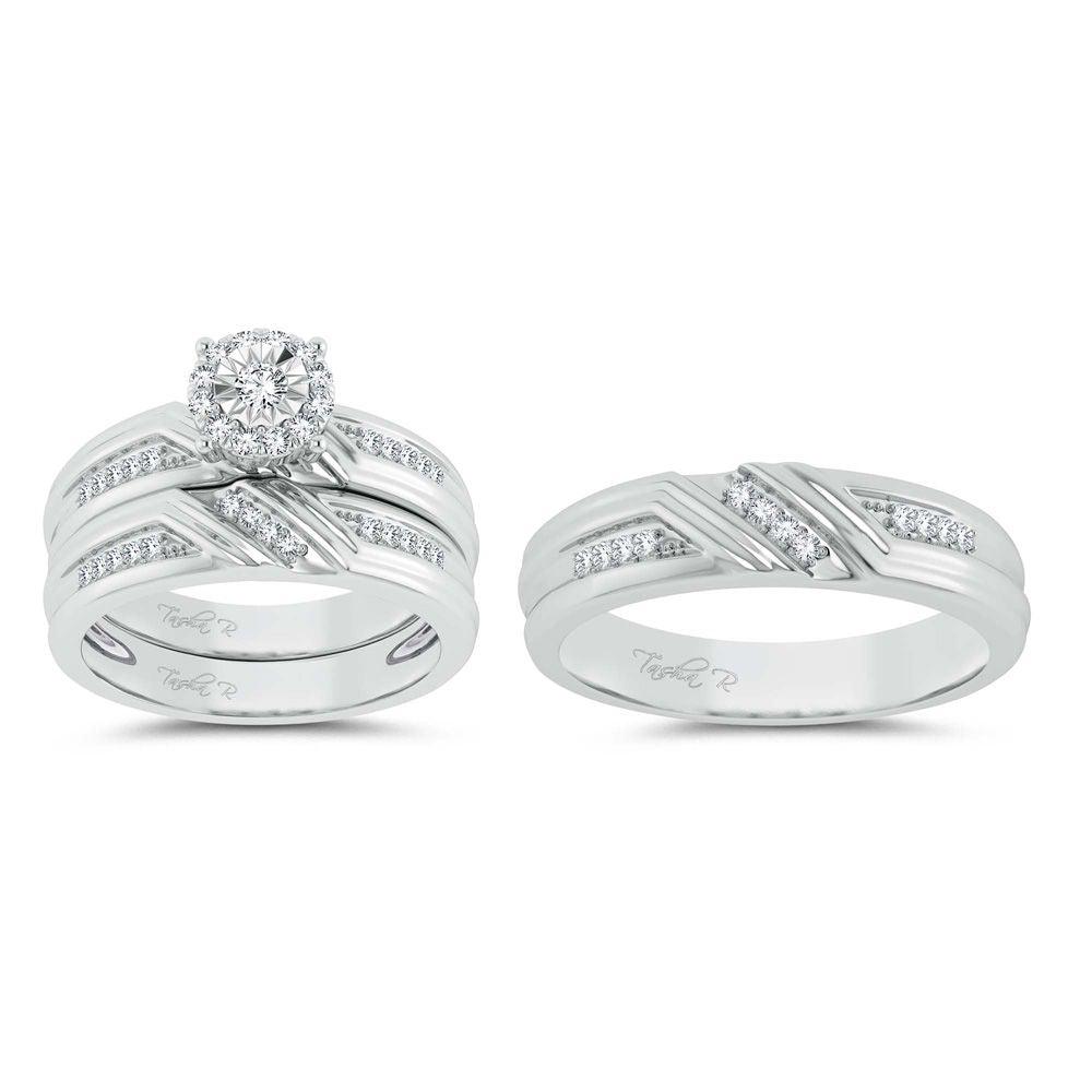 14K 0.43ct Diamond Trio Set - Johnny Dang & Co