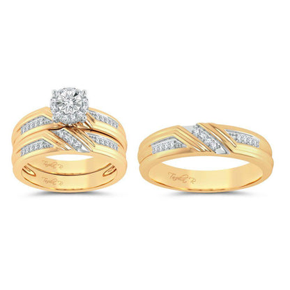 14K 0.43ct Diamond Trio Set - Johnny Dang & Co