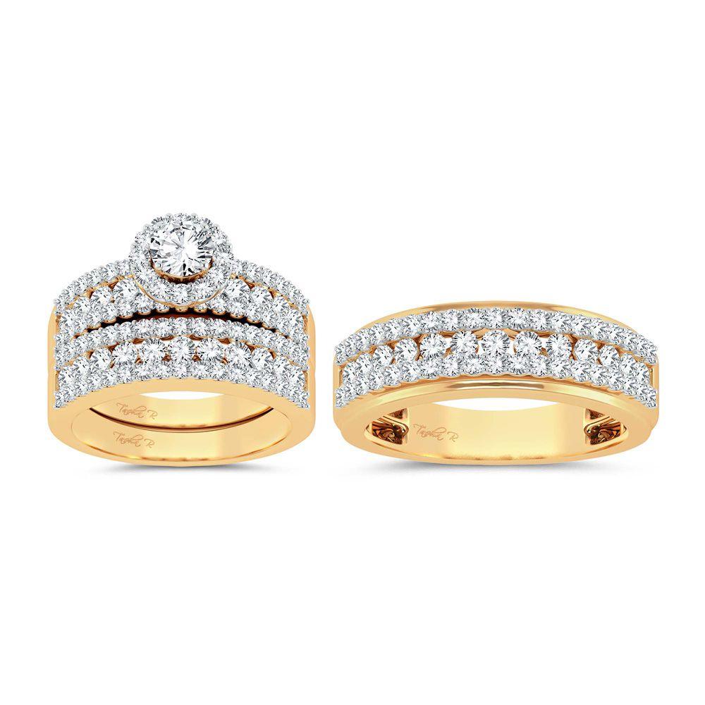 14K 3.01ct Diamond Trio Set - Johnny Dang & Co