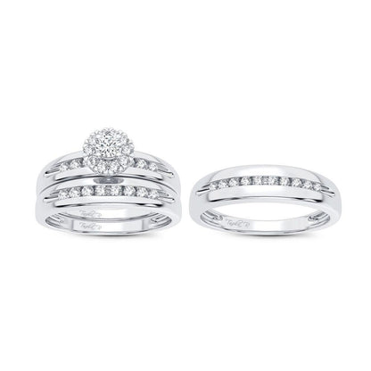 14K 0.30CT Diamond Trio Set - Johnny Dang & Co