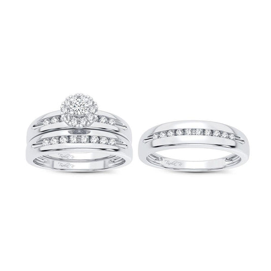 14K 0.30CT Diamond Trio Set - Johnny Dang & Co