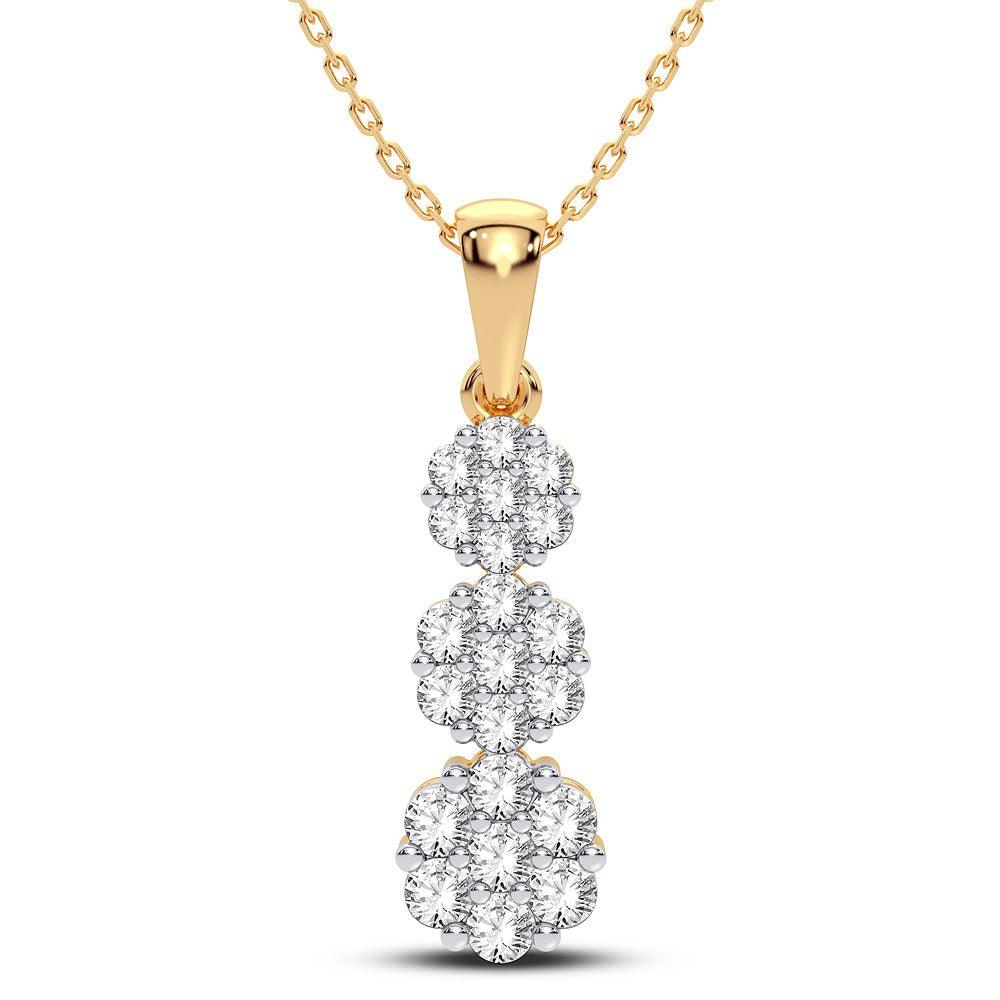 14K 0.75CT Diamond Pendant - Johnny Dang & Co