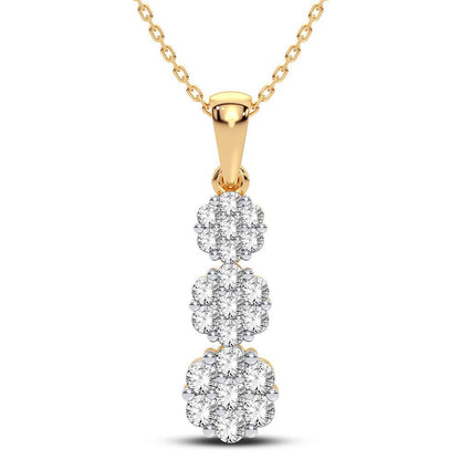 14K 0.75CT Diamond Pendant - Johnny Dang & Co