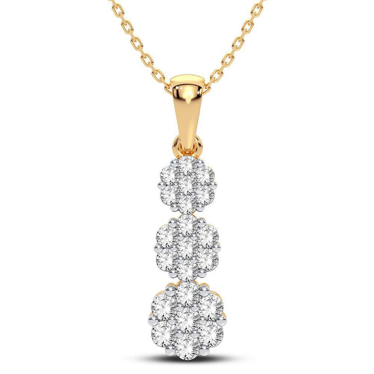 14K 0.75CT Diamond Pendant - Johnny Dang & Co