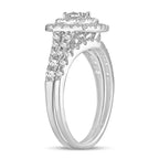 14K 1.00CT DIAMOND BRIDAL RING - Johnny Dang & Co