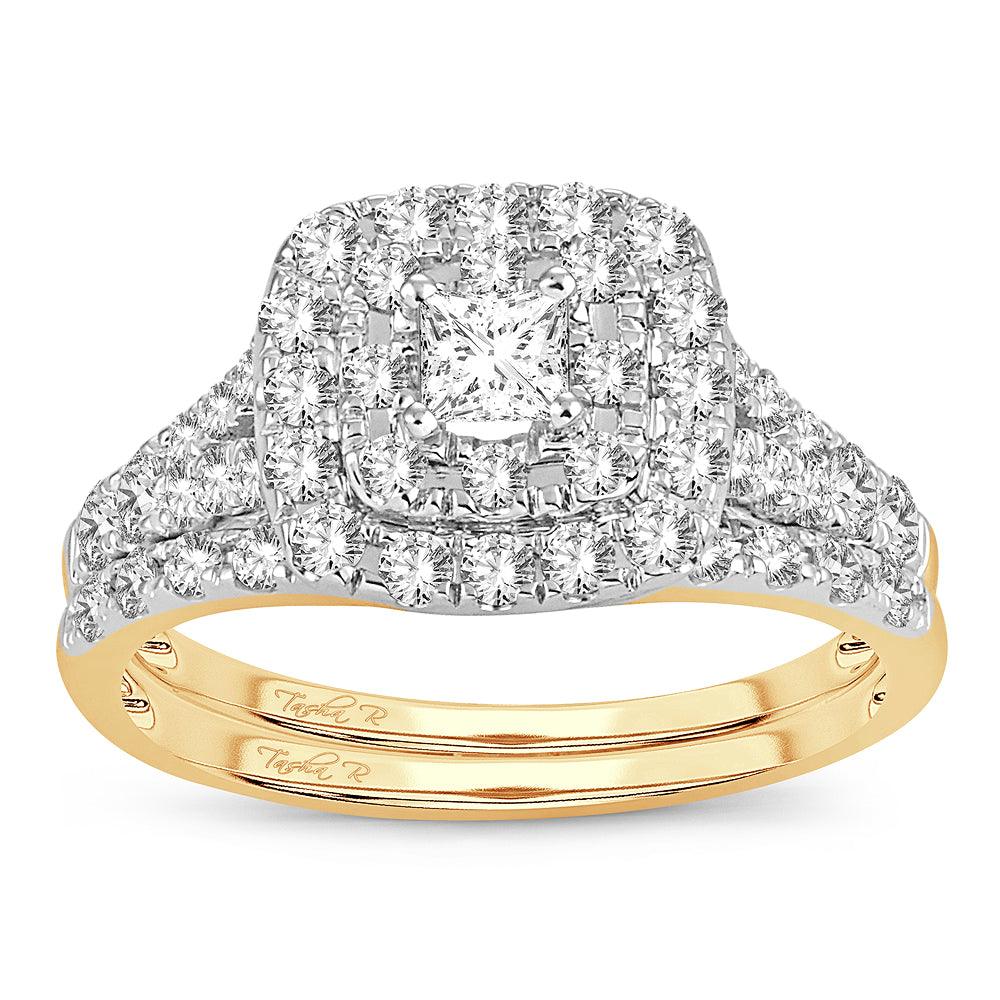 14K 1.00CT DIAMOND BRIDAL RING - Johnny Dang & Co