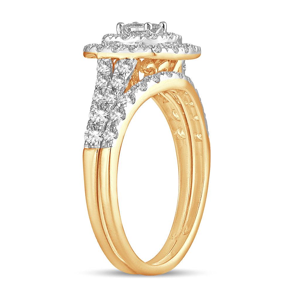 14K 1.00CT DIAMOND BRIDAL RING - Johnny Dang & Co