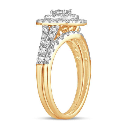 14K 1.00CT DIAMOND BRIDAL RING - Johnny Dang & Co