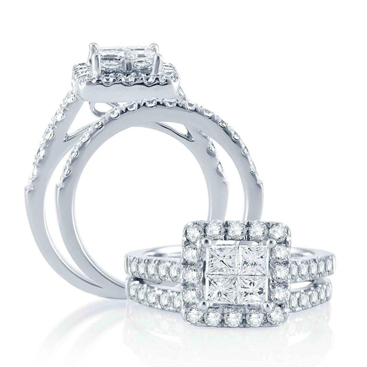 Exquisite 14K 2.50CT Diamond BRIDAL RING - Johnny Dang & Co