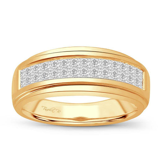 14K 0.96CT DIAMOND MENS BAND - Johnny Dang & Co