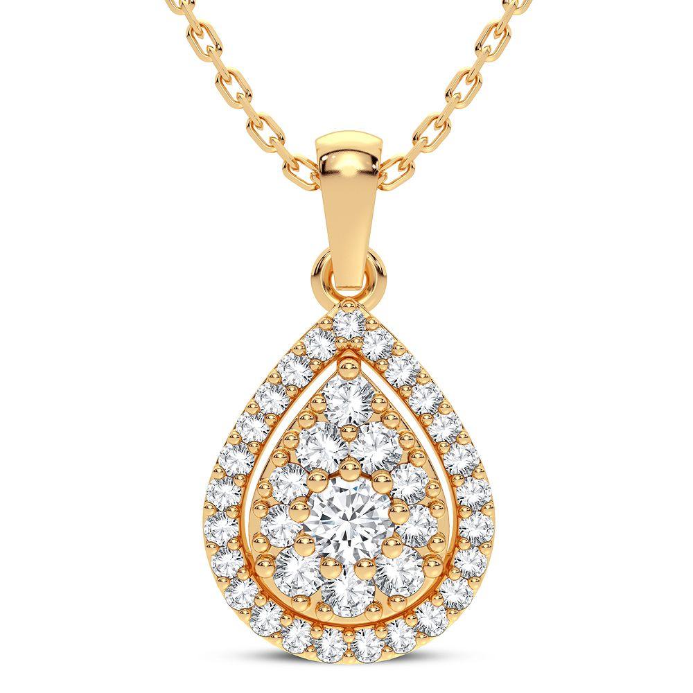 14K 0.30CT DIAMOND PENDANT - Johnny Dang & Co