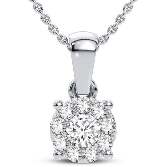 14K 0.25CT Diamond Pendant - Johnny Dang & Co