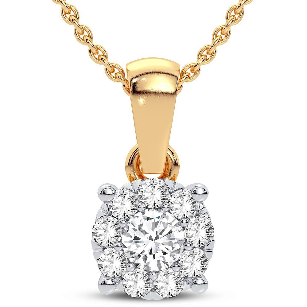 14K 0.25CT Diamond Pendant - Johnny Dang & Co