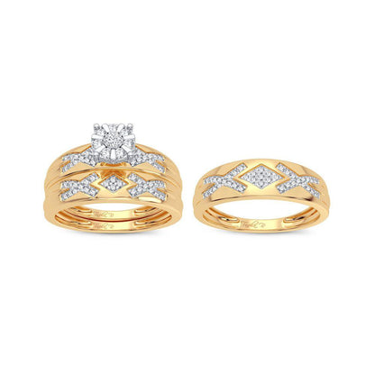 14K 0.33CT Diamond Trio Set - Johnny Dang & Co