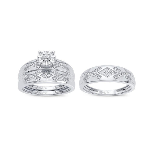 14K 0.33CT Diamond Trio Set - Johnny Dang & Co