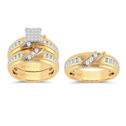 14K 2.00ct Diamond Trio Set - Johnny Dang & Co