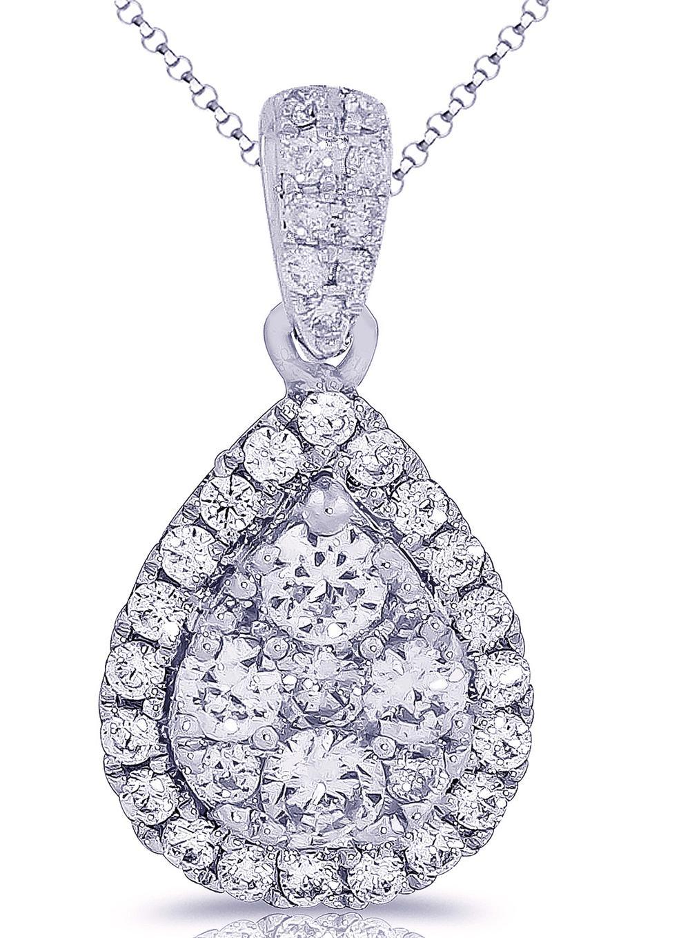 14K 0.73ct Diamond Pendant - Johnny Dang & Co
