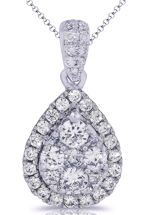 14K 0.73ct Diamond Pendant - Johnny Dang & Co