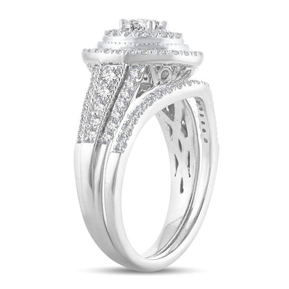 14K 1.00CT DIAMOND BRIDAL RING - Johnny Dang & Co