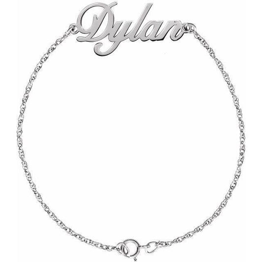 JDSP653423 - SCRIPT NAMEPLATE BRACELET - Johnny Dang & Co