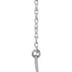 JDSP653444 - ACCENTED COUPLES BLOCK NAMEPLATE NECKLACE - Johnny Dang & Co