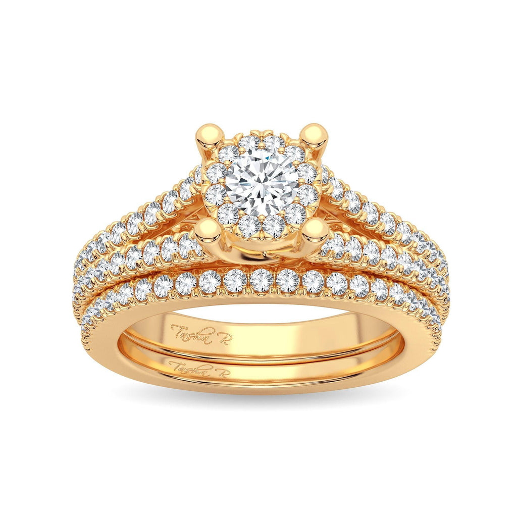 14K 0.83CT Diamond Bridal Ring - Johnny Dang & Co