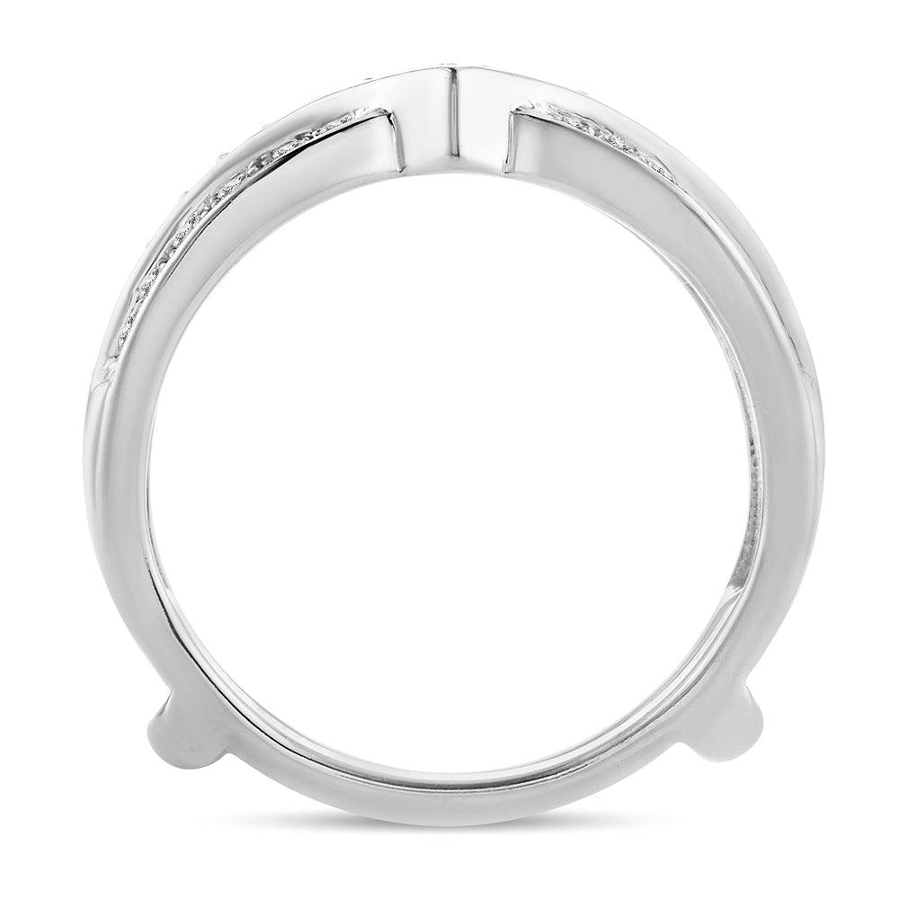 14K 0.75CT Diamond RING GUARD - Johnny Dang & Co