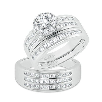 14K 1.62ct Diamond Trio Set - Johnny Dang & Co