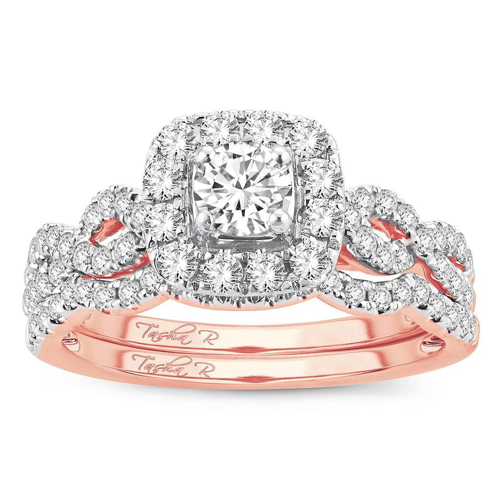 14K 1.00CT Diamond BRIDAL RING - Johnny Dang & Co