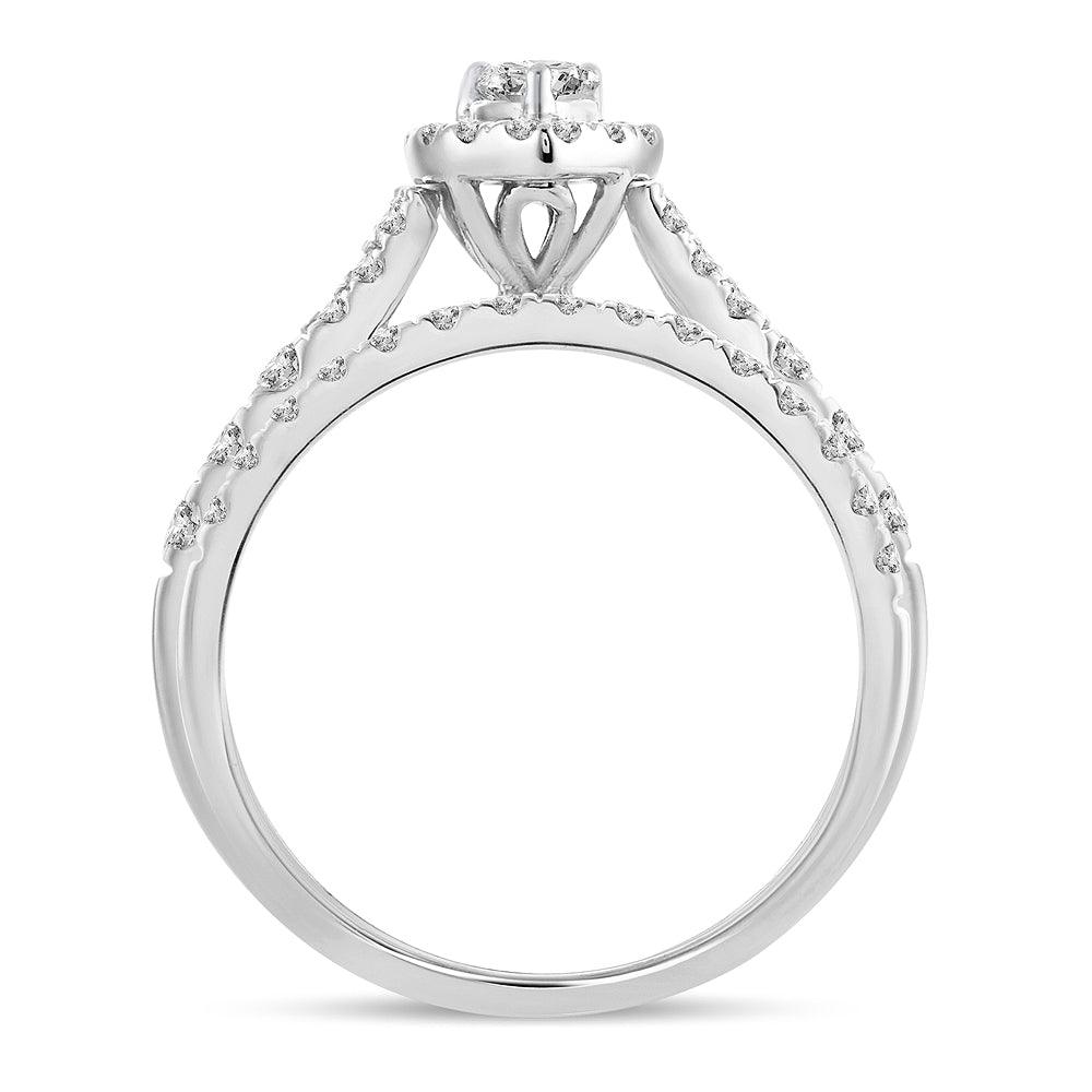 14K 1.00CT Diamond BRIDAL RING - Johnny Dang & Co