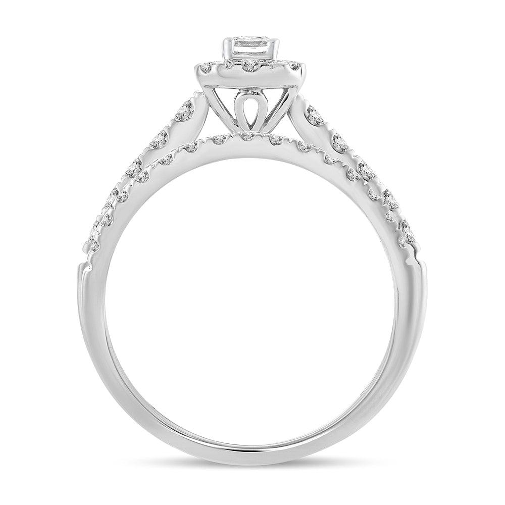 14K 1.00CT Diamond BRIDAL RING - Johnny Dang & Co
