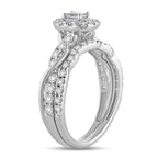 14K 1.00CT Fancy Cut Bridal Ring - Johnny Dang & Co