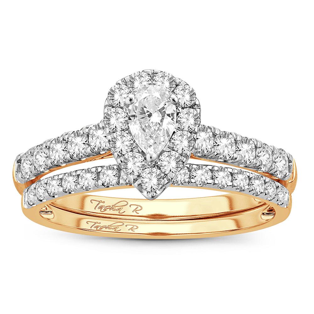 14K 1.00CT Diamond BRIDAL RING - Johnny Dang & Co