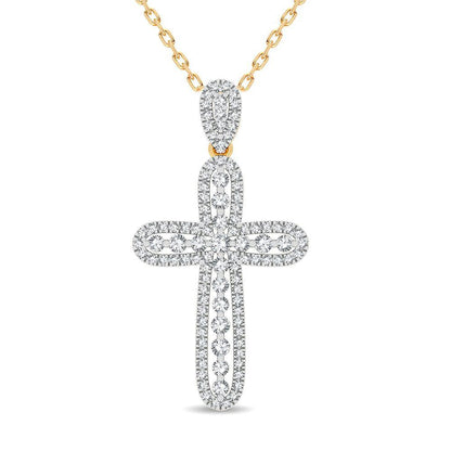 14K 0.50CT Diamond Pendant - Johnny Dang & Co