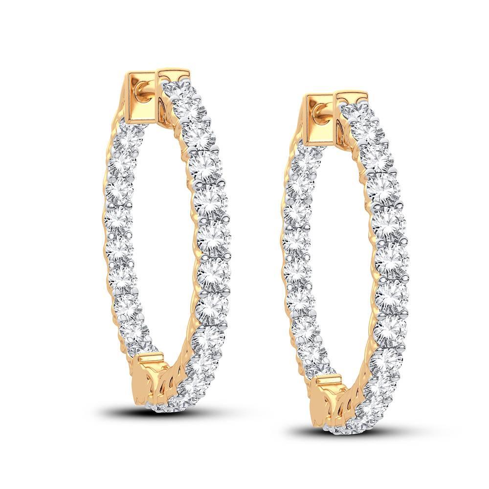 14K 2.00CT Diamond Earring - Johnny Dang & Co