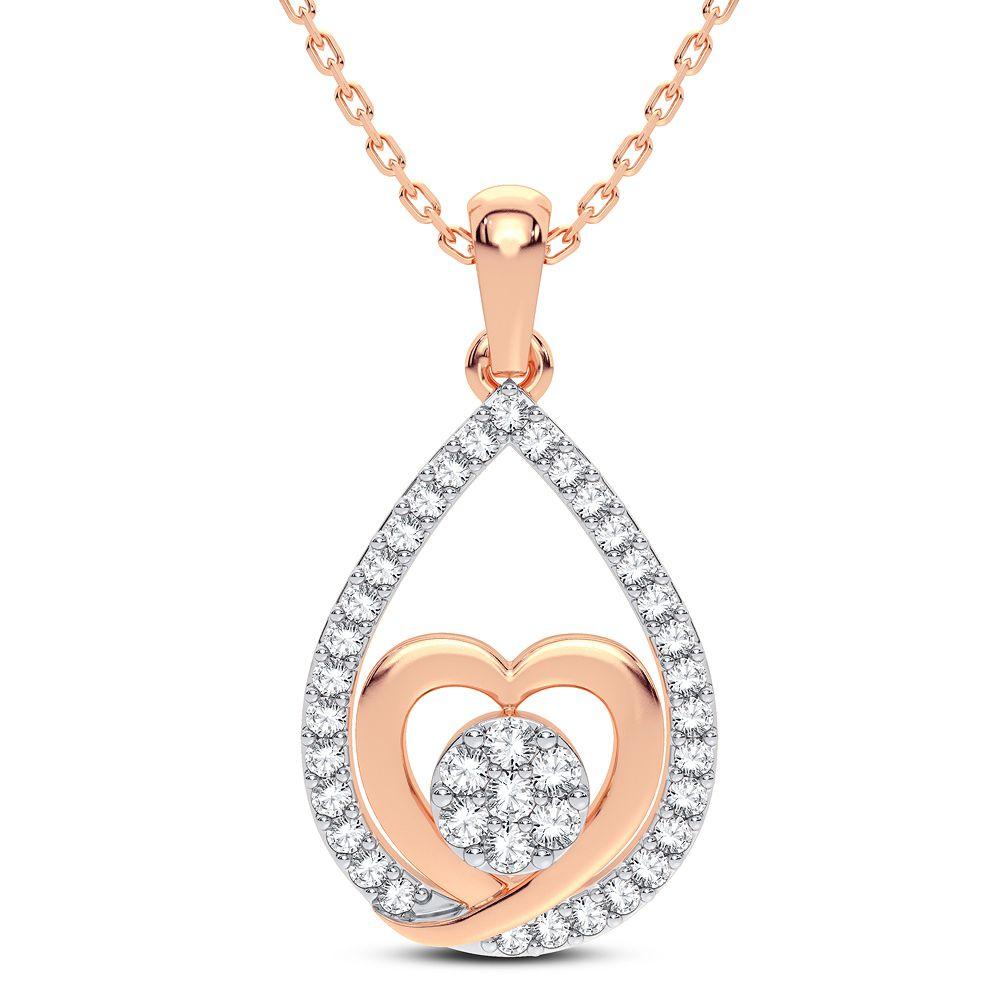 14K 0.25CT DIAMOND PENDANT - Johnny Dang & Co
