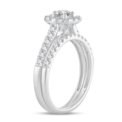 10K 1.00CT DIAMOND BRIDAL RING - Johnny Dang & Co