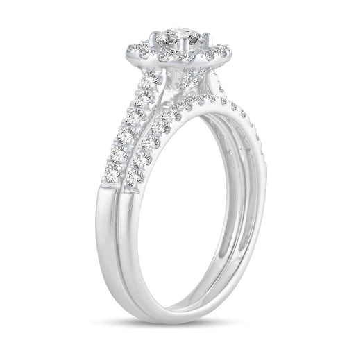 10K 1.00CT DIAMOND BRIDAL RING - Johnny Dang & Co