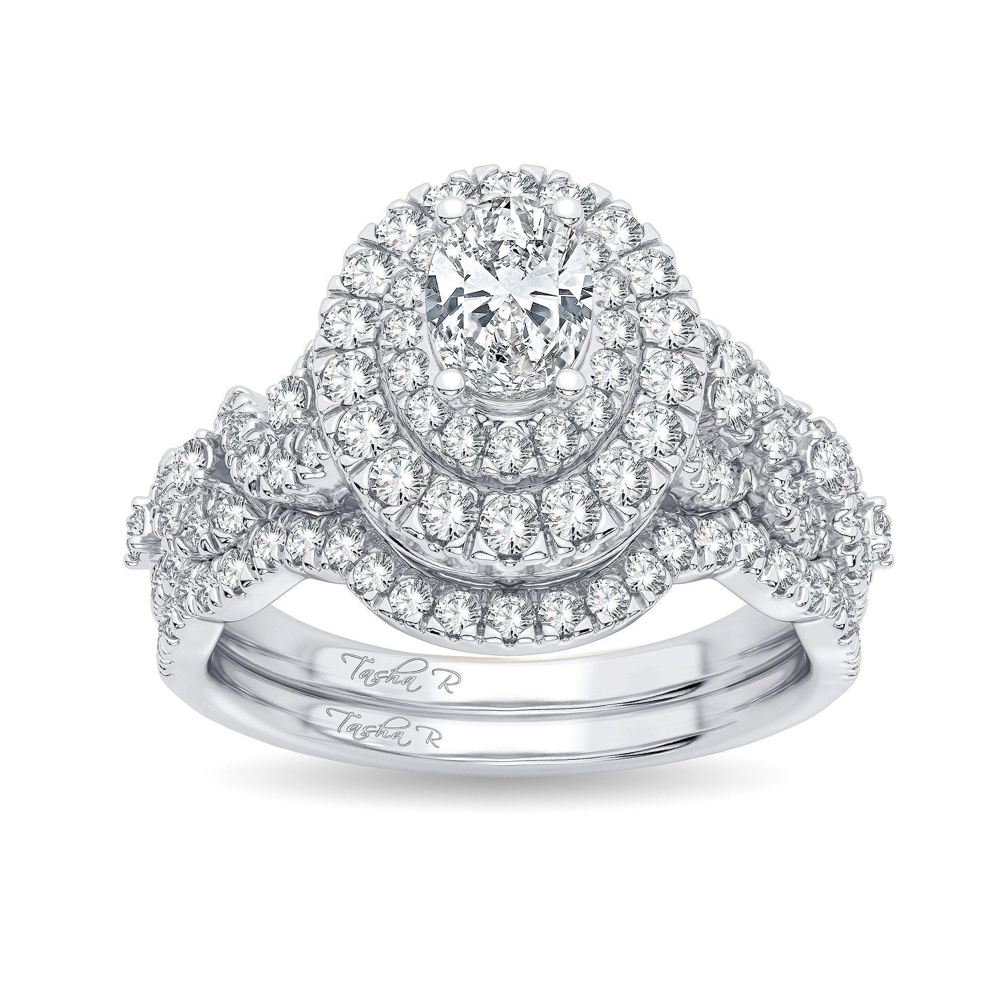 14K 1.00CT Diamond Bridal Ring - Johnny Dang & Co